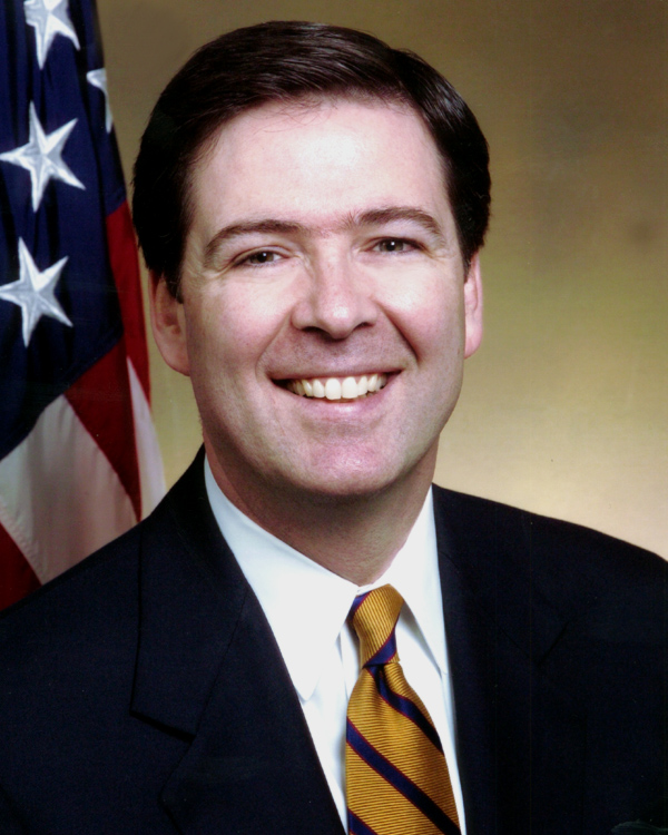 James Comey in his official Justice Department portrait