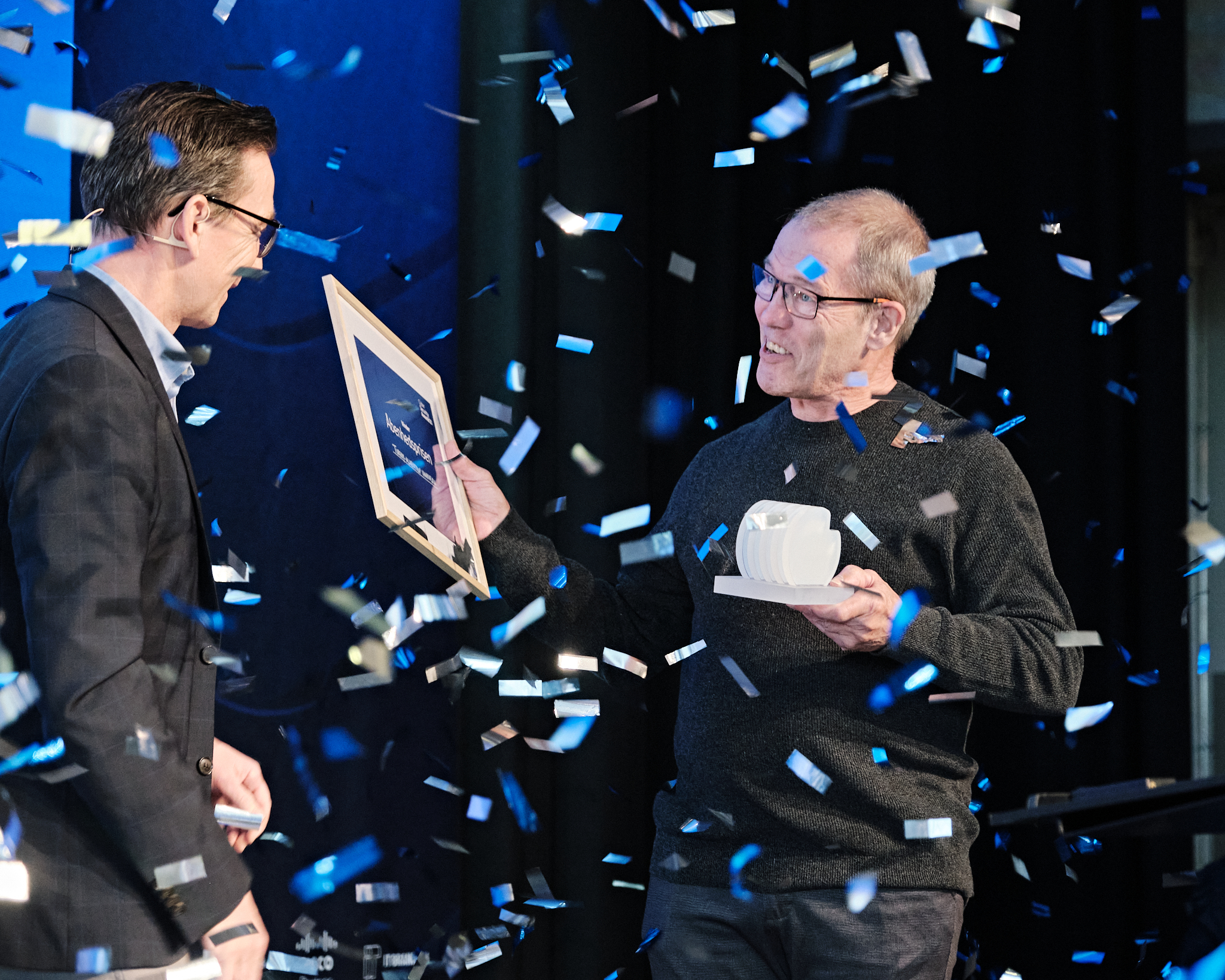 Jan Hansen of Tureby-Alkestrup Waterworks receives the 2025 Transparency Award at the Cyber Security Awards